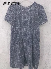 ◇ KBF アーバンリサーチ 総柄 半袖 ミニ チュニック ワンピース サイズF グレー レディース 【中古】 【1002802403323】