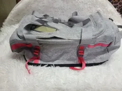 THE NORTH FACE(ザ・ノース・フェイス) グレー ピンク ポイント クロスバッグ スポーツバッグ