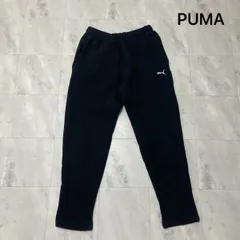 PUMA プーマ sweat pants スウェットパンツ USA企画 テーパード 刺繍ロゴ アメカジ スポーツ ブラック サイズM 玉FL3915