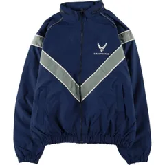古着 00年代 米軍実品 U.S.AIR FORCE SKILCRAFT PTU トレーニングジャケット ナイロンジャケット USA製 LARGE/REGULAR/eaa576179