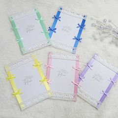 【Sale】E-39 ハートレース ちっちゃめリボン🎀7色/B7/硬質ケース