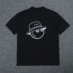 黒色L マルボンゴルフ モックネック シャツ Malbon Golf ハーフ