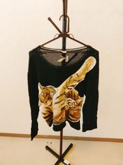 KRIZIA サマーセーター 黒 トラ サイズ40 クリッツァ セーター ニット