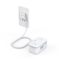 『人気商品』延長コード1m タイプc TESSAN 電源タップ usb付き コンセントタップ 4個AC差込口 1type-C 2type-Aポート 小型軽量 テーブルタップ たこあしコンセント 出張/旅行