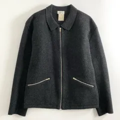 30e4 agnes b. homme アニエスベー オム フランス製 VINTAGE WOOL JACKET ジップアップブルゾン 2 ブラック ビンテージ ジャケットのサムネイル