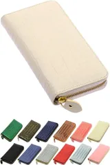 Angel's Closet 2023年版 クロコダイル 長財布 型押し 福銭入り 牛革 メンズ ワニ レディース(セレブホワイト)