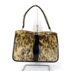 【美品】sealskin アザラシ トップハンドル ハンドバッグ レディース 美品】sealskin アザラシ トップハンドル ハンドバッグ