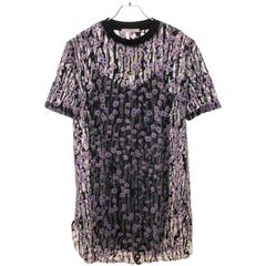 CARVEN カルヴェン 16SS MEDUSE DRESS ビジュー装飾フローラルメッシュドレスワンピース 345R57 ミックス 34