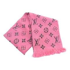 LOUIS VUITTON ルイ・ヴィトン マフラー M76070 エシャルプ・ロゴマニア シャイン ピンク モノグラム マフラー ストール ピンク系【中古】