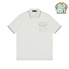 【今日WTO】PRADA ポロ翻領メンズシャツ-DZ30