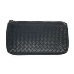 【真贋判定済】BOTTEGAVENETA ボッテガヴェネタ イントレチャート ポーチ  ブラック ウォレット B03132B7DE