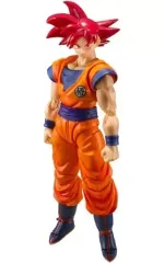 【中古】フィギュア S.H.Figuarts スーパーサイヤ人ゴッド孫悟空-正しき心がもたらすサイヤ人の神- 「ドラゴンボール超」