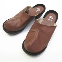 リゲッタカヌー サボサンダル スリッポン ヒール ブラウン系 RegettaCanoe Sサイズ 日本製 小さいサイズ E245LF