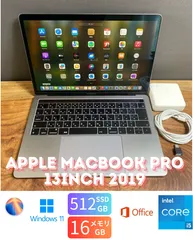 ［美品］  Apple MacBook Pro 13inch 2019/Core i5 2.4GHz/16GB/SSD512GB/Windows11/Office 2021/cj88