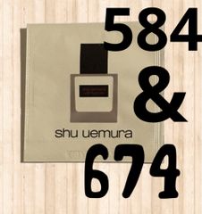 シュウウエムラ 新作 アンリミテッド　 ケア　ツヤ　セラムファンデーション 584 &  674 各1包