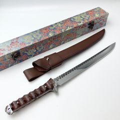 剣鉈　アウトドアナイフ　シースナイフ　フルタング　キャンプ用品　箱付き