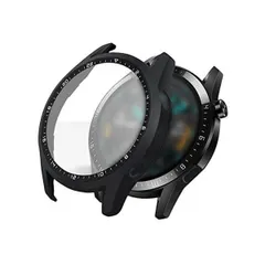 スマートウォッチ保護ケース・HUAWEI WATCH GT3用 ケース 46mm 液晶保護強化ガラス付き 全面保護 液晶保護カバー