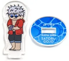 【中古】アクリルスタンド・アクリルパネル 五条悟 「呪術廻戦 ジロリ トレーディングミニアクリルスタンド めんそーれver.」