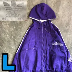 T6485 adidas 80's 中綿ナイロンジャケット　アメカジ　古着