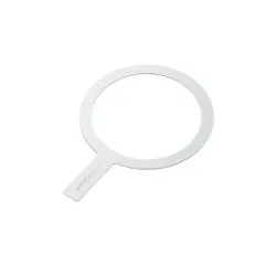 【新品・5営業日で発送】ELECOM エレコム メタルリングステッカー／ワイヤレス充電対応iPhone用／貼り付けツール付属／ホワイト(AMS-MAGSTWH)