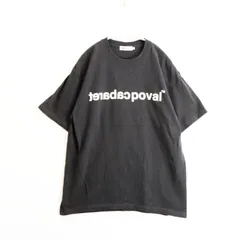 【中古A】CABARET POVAL ポヴァール L メンズ 半袖Tシャツ ロゴ 墨黒 中古A 古着のサムネイル