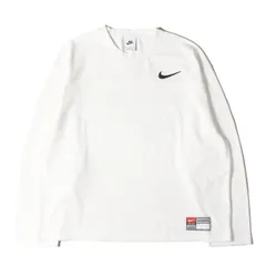 【美品】STUSSY ステューシー Tシャツ ホワイト 白 サイズ:L | 23AW NIKE メッシュジャージー フットボール ロングスリーブ Tシャツ (DRI FIT MESH JERSEY) | トップス カットソー 長袖 | コラボ【メンズ】【中古】