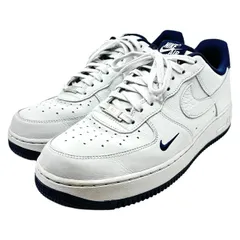 NIKE(ナイキ) AIR FORCE 1 '07 LV8  PHOTON DUST/PHOTON DUST-OBSIDIAN エアフォース1 ローカット  スニーカー HM9483-001 27.5cm ホワイト×ネイビー