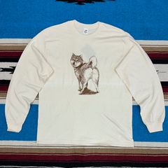 Niche./ニッチ 犬 PRINT L/S TEE SHIRT ② BEIGE Size XL 希望小売価格￥7,700-（税込）__