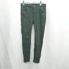 ◇ Θ ZARA ザラ ダメージ加工 デニムパンツ サイズEUR36 ブラック レディース E  【1410100027415】