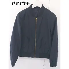◇ green label relaxing UNITED ARROWS 長袖 ノーカラー ジャケット ブルゾン サイズ36 ネイビー レディース  【中古】 【1111100000520】