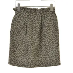 【MACPHEE】12-05-34-05707 レオパードニットスカート