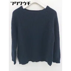 ◇ any SiS エニィスィス ケーブル編み 長袖 ニット セーター サイズ2 ネイビー レディース  【中古】 【1109060007499】