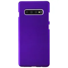 Galaxy S10 ケース SC-03L SCV41 ギャラクシーs10 耐衝撃 シンプル さらさら ハード ケース 【Color】 パープルのサムネイル