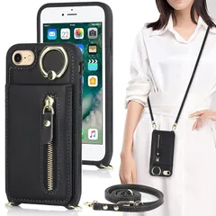 iPhone7 iPhone8 iPhoneSE 2020 2022 iPhone SE 第2世代 第3世代 ケース 手帳型 リング付き 上下開 ショルダー リング付きケース リング アイホン iPhone SE2 SE3 SE 2nd 3rd ケース 手 0