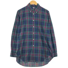 古着 90年代 ブルックスブラザーズ Brooks Brothers Est.1818 長袖 ボタンダウンチェックシャツ USA製 メンズM相当/eaa495012