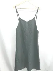 ◇ Θ UNITED ARROWS ユナイテッドアローズ キャミソール ロング ワンピース サイズS ダークグレー系 レディース E  【1410100054749】