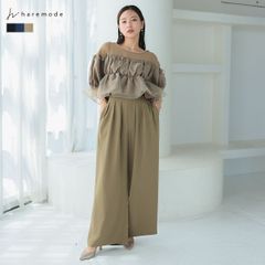 ドレス 結婚式 オケージョンドレス パンツドレス セットアップ パーティードレス フォーマル 20代 30代 レディース haremode 324240