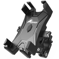 【迅速発送】ACEPEED ワンタッチ自転車用スマホホルダー スマホマウント 携帯ホルダー スマホ固定 しっかり取付 落下防止 片手操作 簡単取付 360度回転 サイクリング 自転車、電動自転車、マウンテンバイク、スクーター、ダートバイク、ロードバイク、バイク