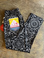 COOKMAN CHEF PANTS 新品 ペイズリー ブラックバンダナ柄
