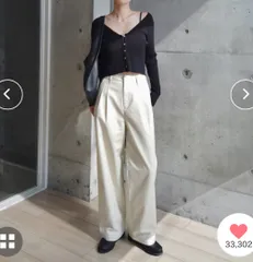 1chaku. イッチャク ツータックワイドストレートチノパンツ ストレートパンツ チノパン ボリューム 242234810567903 白 ホワイト アイボリー Lサイズ レディース 通年 マルイ草加店 18 有730
