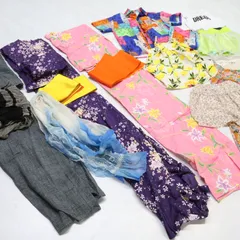 【ジュニアサイズ 夏服 まとめ売り】セット 浴衣 Tシャツ 帯 ワンピース 上下セット 花柄 ピンク 女の子 女子 子供 キッズ