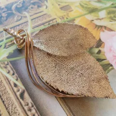 Vintage Gold Leaf ブローチ