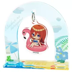 【中古】雑貨 中野三玖 「五等分の花嫁∽×カラオケ まねきねこ トレーディングゆらゆらアクリルチャームスタンド」