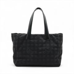 【鑑定済】CHANEL シャネル ニュートラベルライン ブラック トートバッグ ハンドバッグ