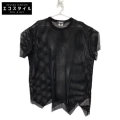 ブラックコムデギャルソン 23SS カットオフメッシュTシャツ BLACK COMME des GARCONS - ブラックコムデギャルソン 23SS