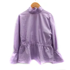 ケイビーエフ KBF アーバンリサーチ シャツ ブラウス 長袖 ハイネック フレアスリーブ ONE ライトパープル /SM17