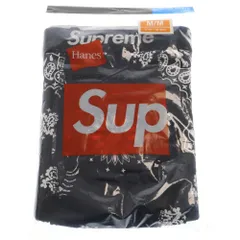 SUPREME (シュプリーム) 22AW × Hanes Bandana Boxer Briefs 2Pack ヘインズ バンダナ ボクサーパンツ ブリーフ ブラック