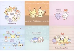 【中古】ノート・メモ帳 全6種セット ハギレ風メモパッド 「一番くじ ポケピース ～“PEACE”なおさいほうのひととき～」 I賞