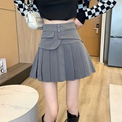 【匿名配送対応】プリーツミニスカート インナーパンツ付き 洋服 M/L