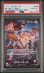 【PSA10】Monkey.D.Luffy（海外PSA限定プロモ）OP05-060/モンキー・D・ルフィ　PSAマガジン　英語版